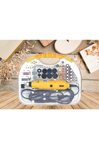 stilmax Alman Style 300 Parça 450 Watt 60.000 Rpm 6 Kademe Devirli Hobi Gravür Zımpara Çantalı Set