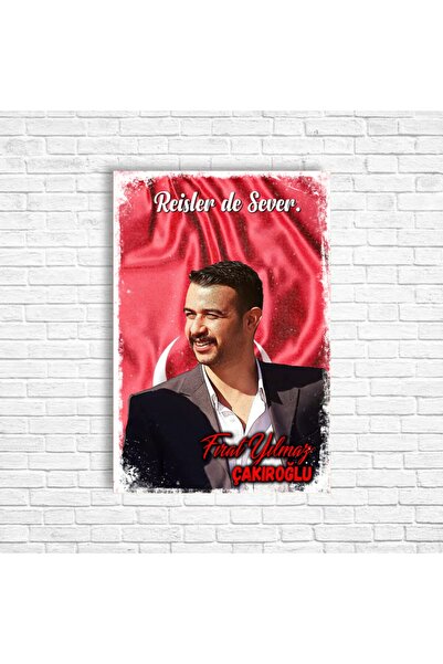 TRENDPOSTER Fırat Yılmaz Çakıroğlu Retro Ahşap Poster