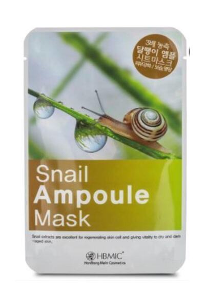 HBMIC Salyangoz Özlü Kağıt Yüz Maskesi 25 Ml