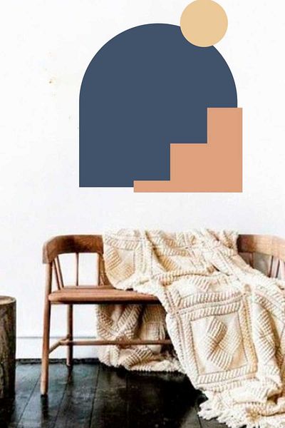 Piksel Grafik Μοντέρνο αυτοκόλλητο τοίχου Bohemian
