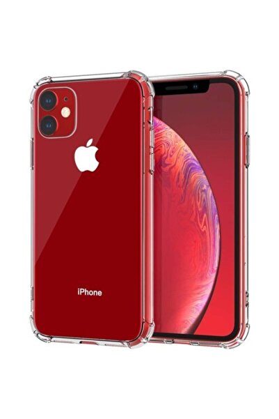 Iphone 11 Silikon Kamera Korumalı Kılıf Şeffaf