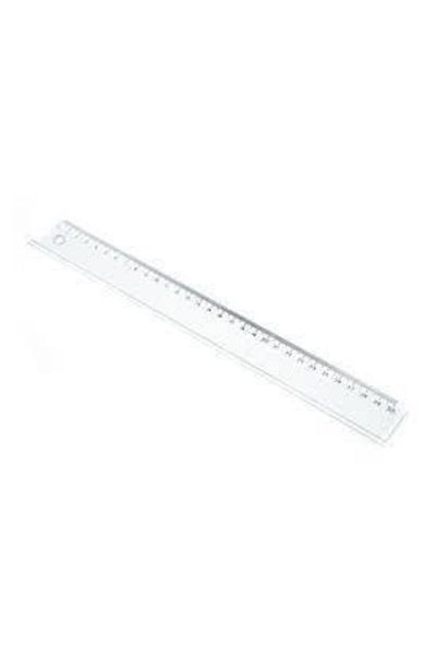 Mas Ruler Plastic 30 cm Transparent 2230