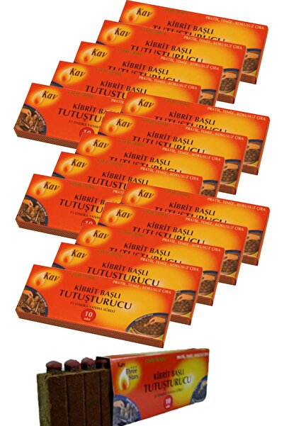 Kav Kibrit Başlı Tutuşturucu (10 Adet X 15) ''15 Paket'' ^^mangal/şömine/soba ^^