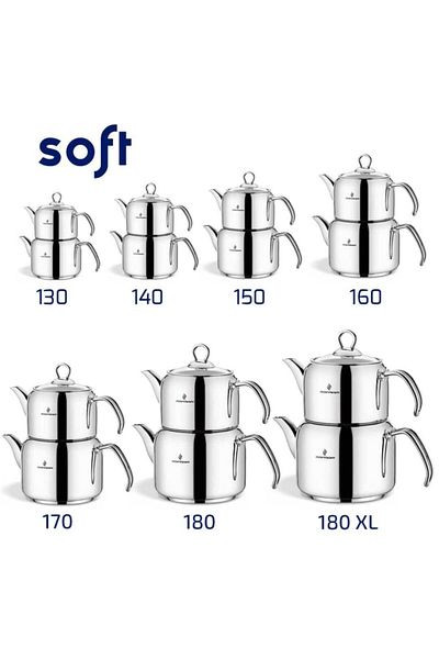 Sofram إبريق شاي ناعم 170 كبير الحجم من الفولاذ