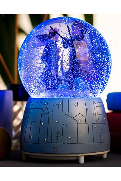 Zemtigo Kar Tanesi Otomatik Püskürtmeli Sonsuz Aşk Kış Masalı Büyük Boy Işıkl...