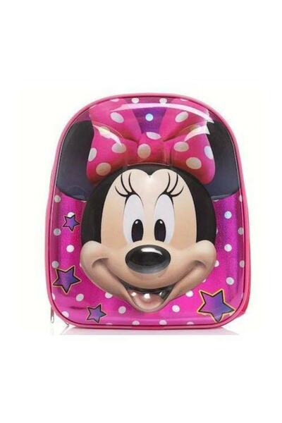 Mashotrend Pembe Minnie Mouse Anaokulu Çanta + Suluk - Anaokulu Çanta - Kreş Çanta - Mini Maus Çanta