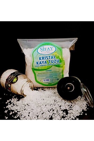 Şifay Çankırı Granül Tuz 1 Kg + 1 Adet 200 Gr Tuz Değirmeni 2 Li Set