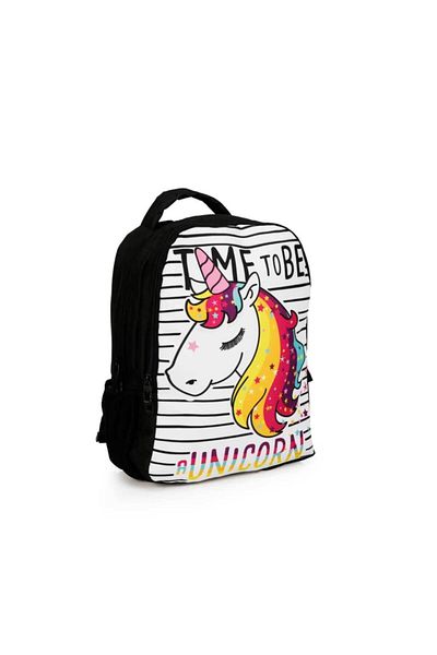 ÜMİT ÇANTA Unicorn Patterned -Cennec Backpack and School Bag 896