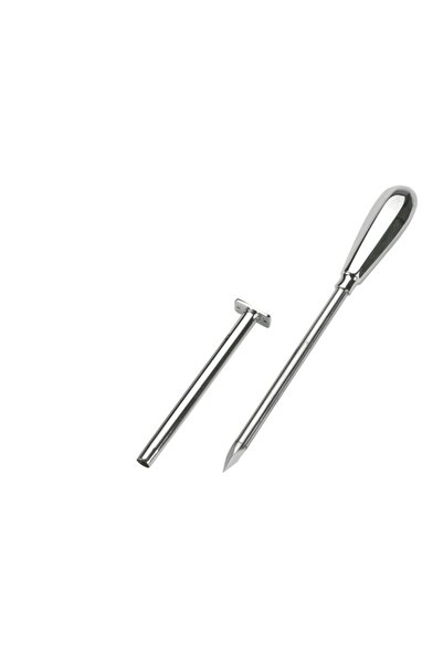 KERBL Trokar 15 Cm Krom Kaplamalı 2 Kanülllü Ve Metal Kulplu