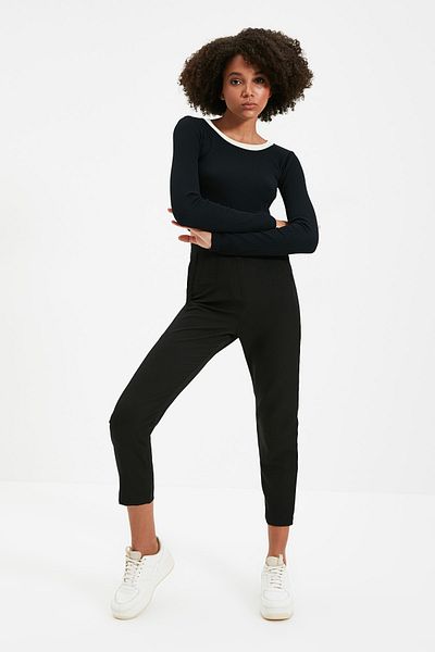 Trendyol Collection Pants - Black - Cigarette pants