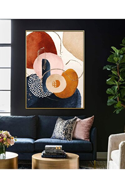 Markazip Altın Metal Çerçeveli Kanvas Tablo 70x100cm Kod: Tg100-2k-a