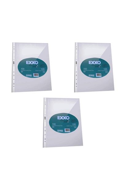 Exxo Perforated Bag File 100 Pieces A4 3 Pieces