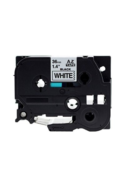 Printpen Brother P Touch Tz Tape 36hge261 Beyaz Etikete Siyah 36mmx8m