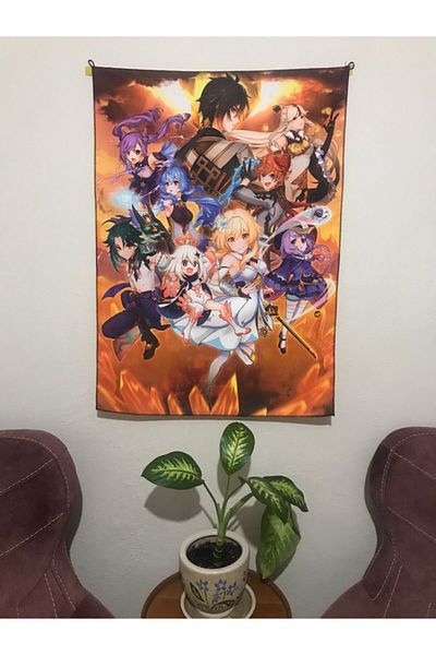 owl bag Anime Genshin Impact Design Wall Carpet