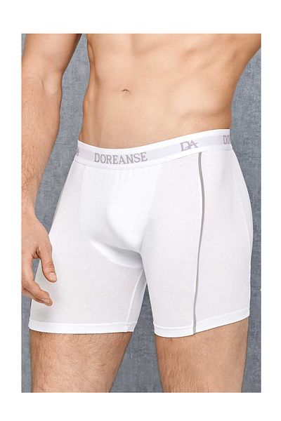 Doreanse Ανδρικά Oversize White Bagged Normal Leg Boxers