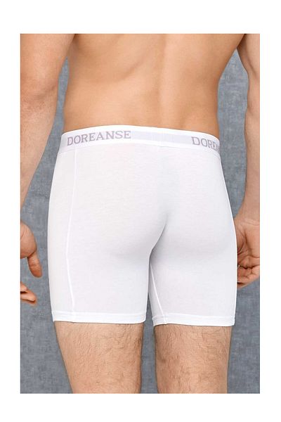 Doreanse Ανδρικά Oversize White Bagged Normal Leg Boxers