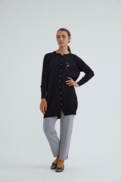 Niliwi Balon Hırka Siyah