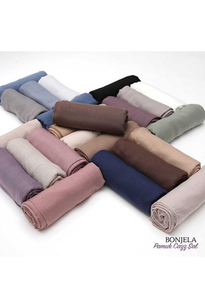 Bonjela Βαμβακερό σάλι τζαζ