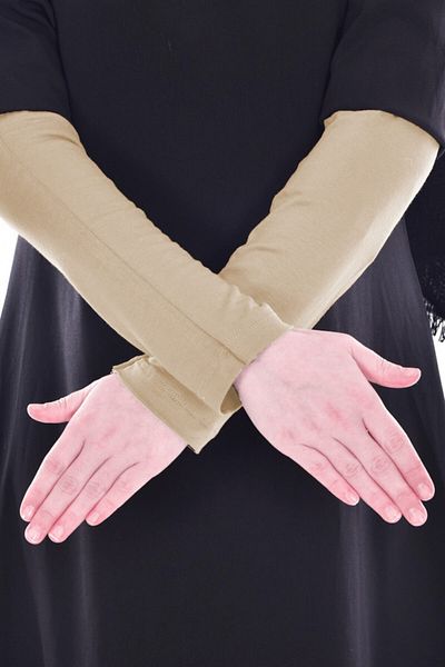 Gülistan Women's Beige Hijab Sleeve