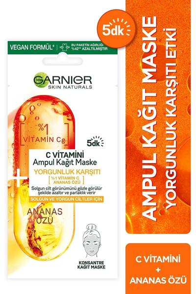 Garnier Er C Vitamini Ampul Kağıt Maske 3600542387200