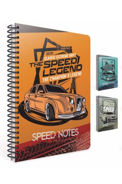 Gıpta Caiet cu model în carouri Speed ​​Notes 80 coli 4 buc