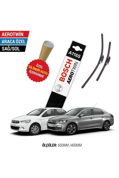 Bosch Citroen C-elysee Silecek Seti (2012-2021) Aerotwin A116s