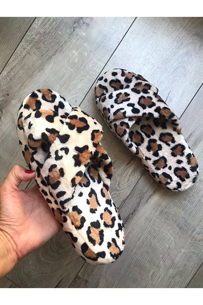 Mare Παντόφλες Leopard Furry House