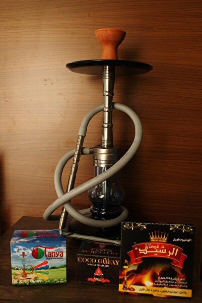 AVO-CATTO Nargile Takımı Çelik Takım Paslanmaz Çelik Takım Gizli Puff Tahliyeli Full Set Özel Tasarım Nargile