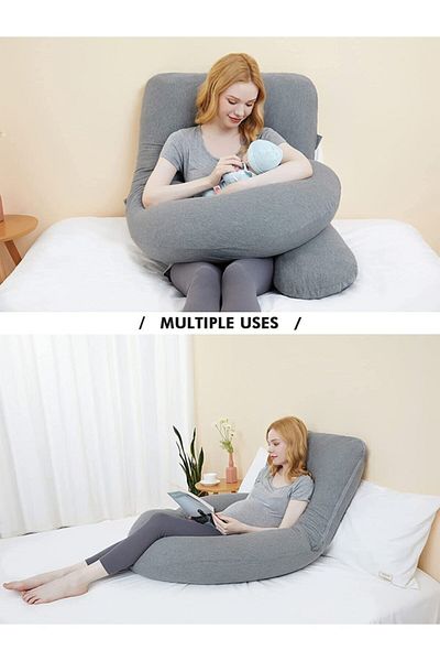 Çınar Reklam & Dış Ticaret Pregnancy Pillow with 5 Different Zone Supports (LINED) (BAGED)