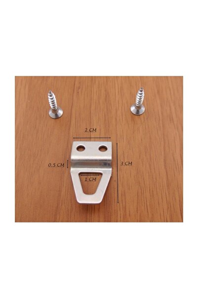 ARON Kıvrık (10 Adet) Çerçeve Tablo Pano Askısı Küçük Metal