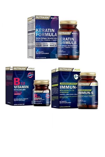 Nutraxin Keratin Formula 60 T - B12 60 T Immun S 60 T