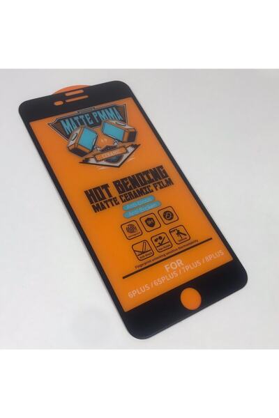 Miscase Iphone 8 Plus / 7plus/ 6splus /6plus Pmma Tam Kaplayan Mat Seramik Nano Ekran Koruyucu Siyah