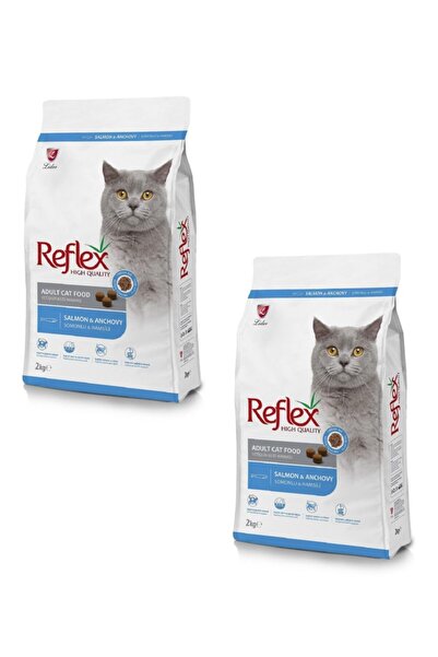 Reflex Salmon Anchovy Somonlu Ve Hamsili Yetişkin Kedi Maması 2 Kg (2 Adet)