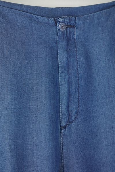 Trendyol Curve Dunkelblaue Jeans mit hoher Taille und weitem Bein, schmal/Sommer-Tencel-Jeans in Übergröße
