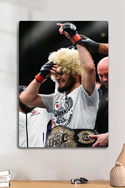 DekorHane Metal Baskı - Khabib Nurmagomedov, UFC, Parlak Tablo