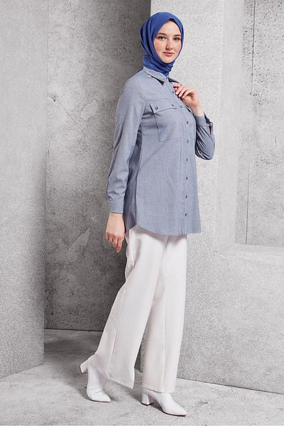 Alvina Shirt Collar Tunic 45080