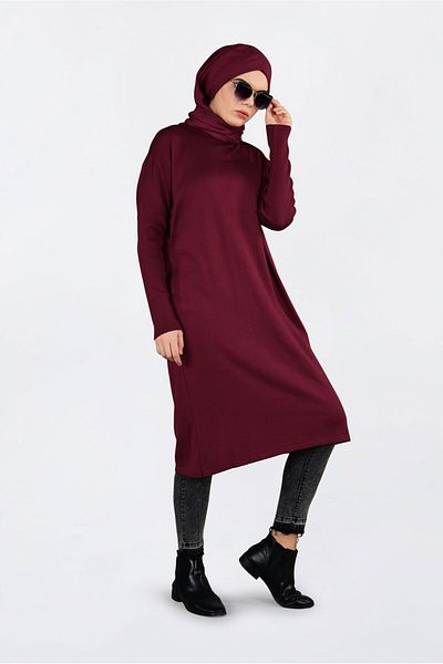 Alvina Cycling Collar Knitting Tunic 4830