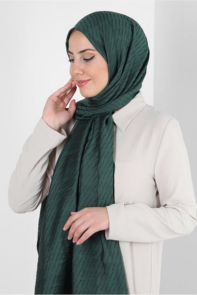 Alvina Şal din viscoză cu model dungi 8256