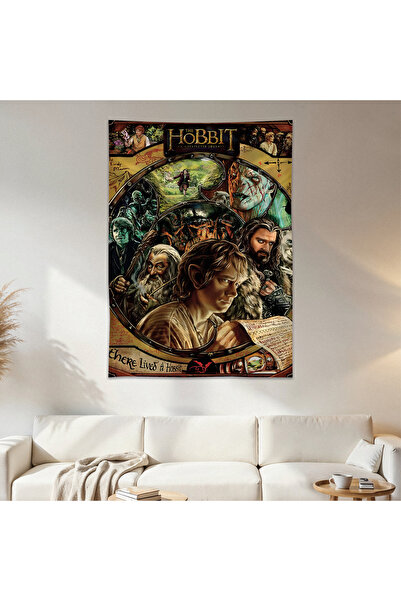 Geek Cultcha The Hobbit Wall Cloth Wall Tapestry First Quality Satin Fabric P...