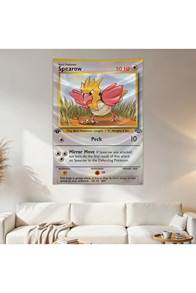 Geek Cultcha Spearow Pokemon Card Wall Cloth Wall Tapestry First Quality Sati...
