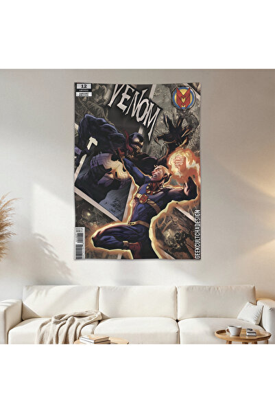 Geek Cultcha Venom Wall Cloth Wall Tapestry First Quality Satin Fabric Poster
