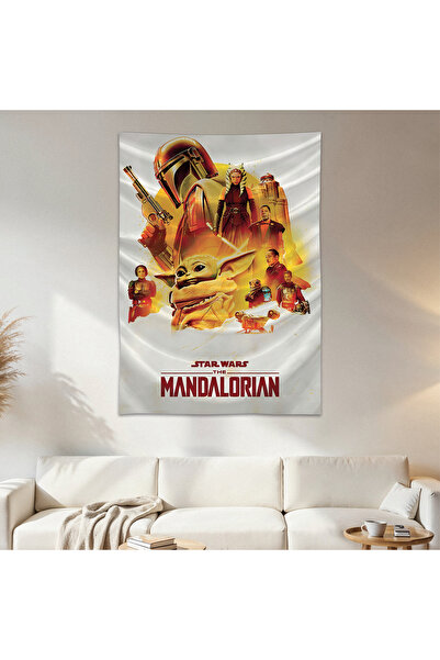 Geek Cultcha Star Wars Mandalorian Wall Covering Tapestry First Quality Satin...