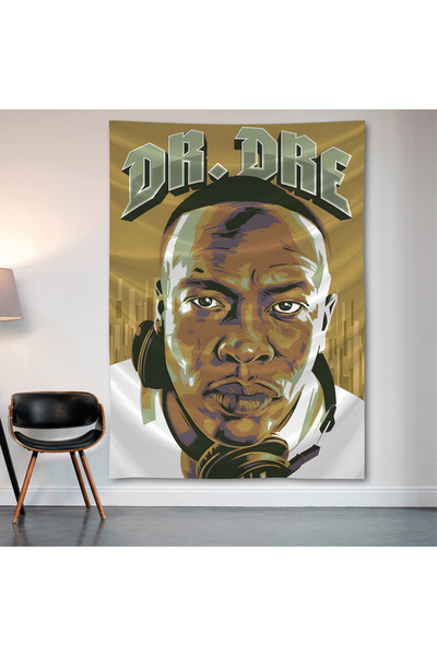 Geek Cultcha Dr. Dre Wall Cloth Wall Tapestry First Quality Satin Fabric Poster