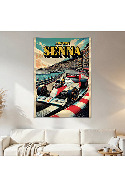 Geek Cultcha Ayrton Senna Wall Covering Wall Carpet First Quality Satin Fabri...