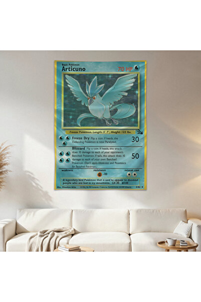 Geek Cultcha Articuno Pokemon Card Wall Cloth Wall Tapestry First Quality Sat...