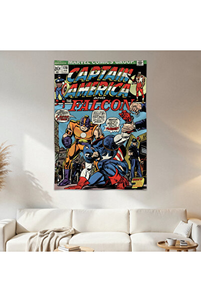 Geek Cultcha Captain America Wall Cloth Wall Tapestry First Quality Satin Fab...