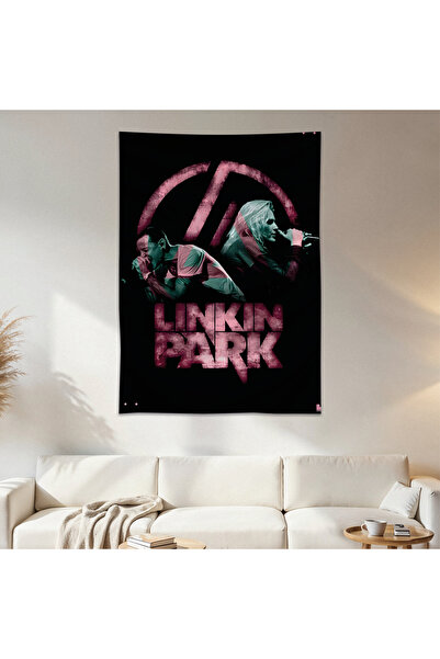 Geek Cultcha Linkin Park Wall Drape Wall Tapestry First Quality Satin Fabric ...