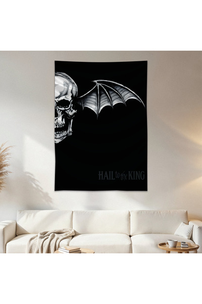 Geek Cultcha Avenged Sevenfold Duvar Örtüsü Duvar Halısı Birinci Kalite Saten...