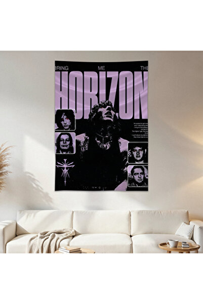 Geek Cultcha Bring Me the Horizon Wall Drape Wall Tapestry First Quality Sati...