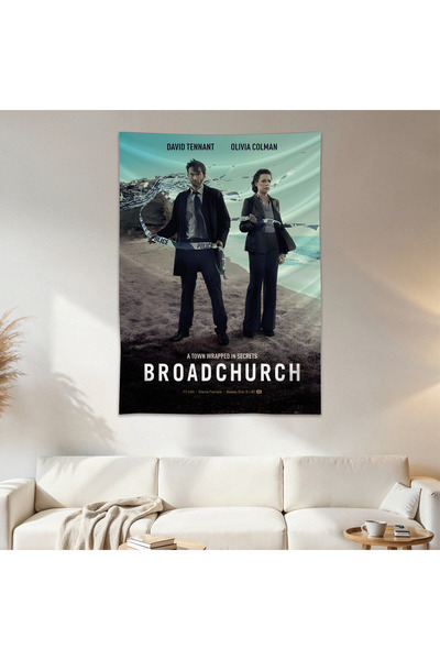 Geek Cultcha Broadchurch Wall Cloth Wall Tapestry First Quality Satin Fabric ...